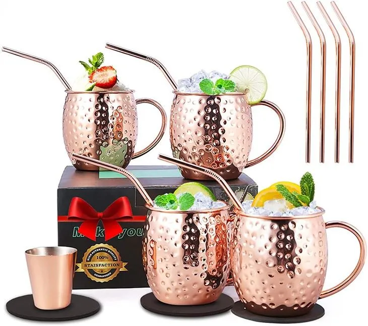 4 Moscow Mule Mugs