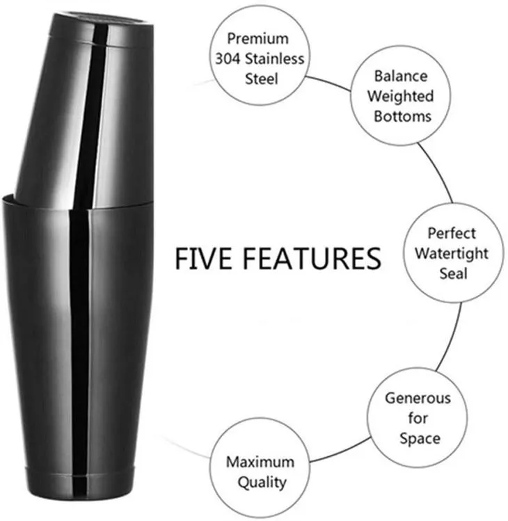 Dub Stainless Hlau Boston Shaker