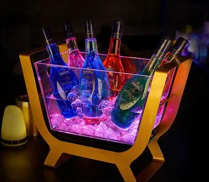 Champagne LED dej khov thoob