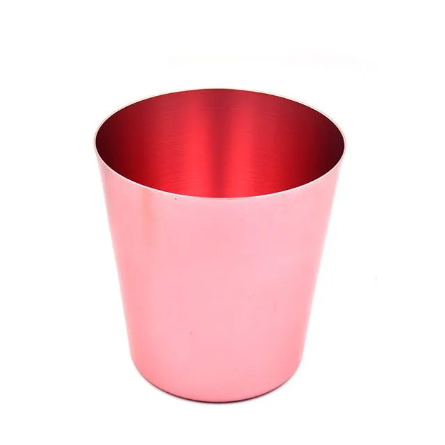 Pov tseg txhaj tshuaj iav Aluminium khob