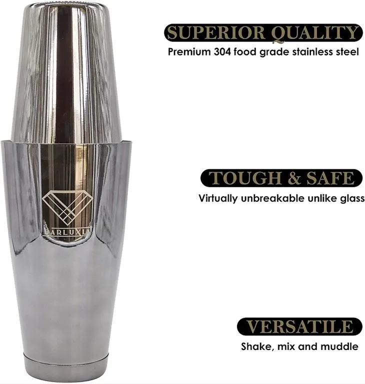 Engraved Boston Shaker