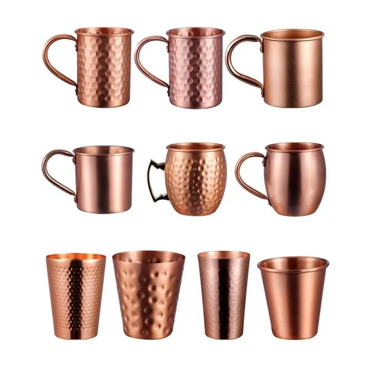Pure Copper Moscow Mule Cup Aluminum Cup mulit shape