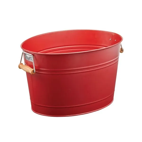 Galvanized Cov Hlau Dej Tub