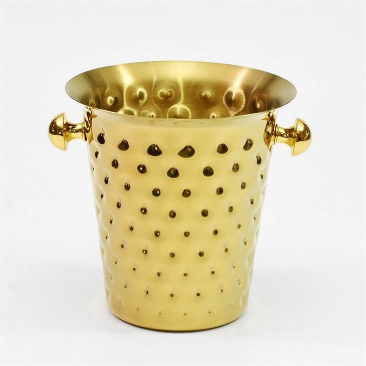 hammered golden bucket
