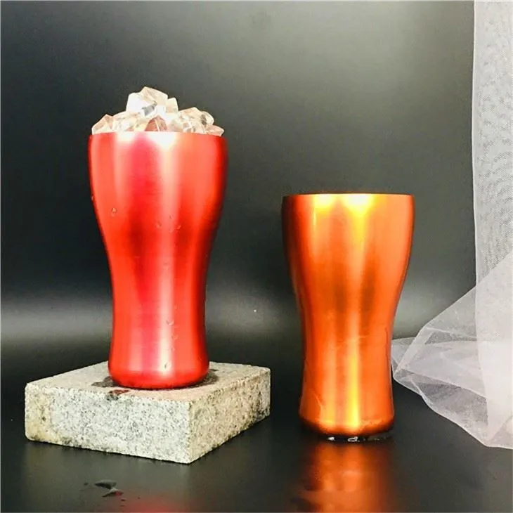 aluminum beer cup warm color