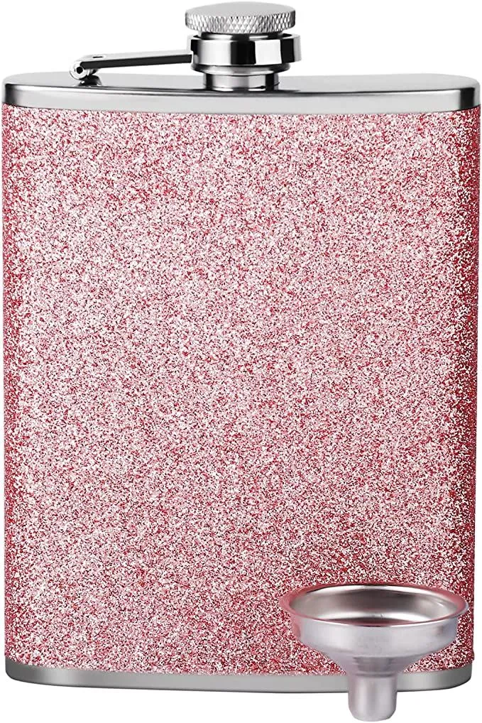 Paj yeeb Stainless Hlau Hip Flask