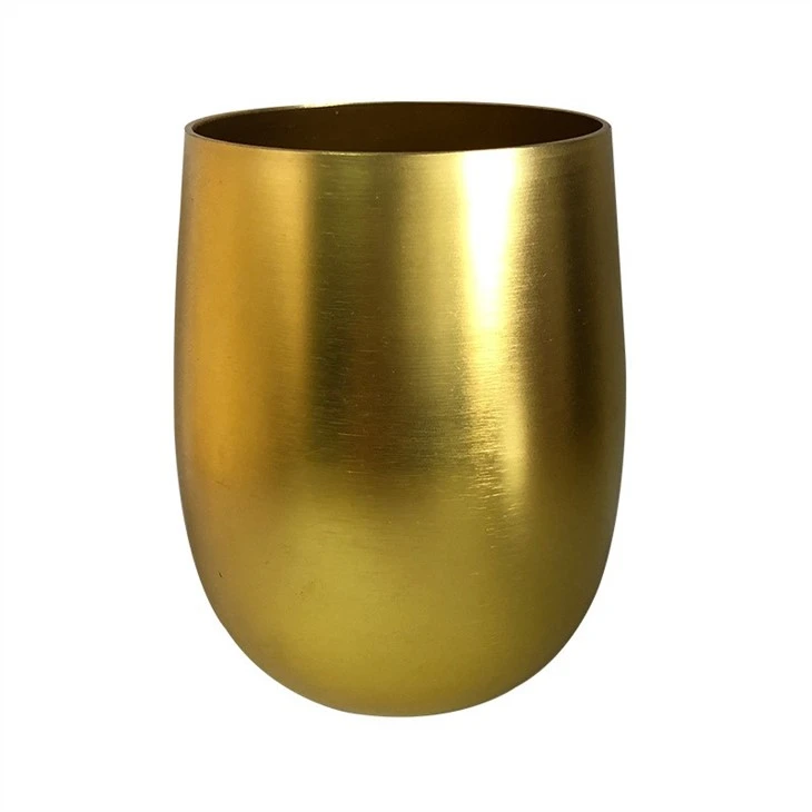 U-shaped aromatherapy cup candle aluminum cup gold U-shaped aromatherapy cup candle aluminum cup gold